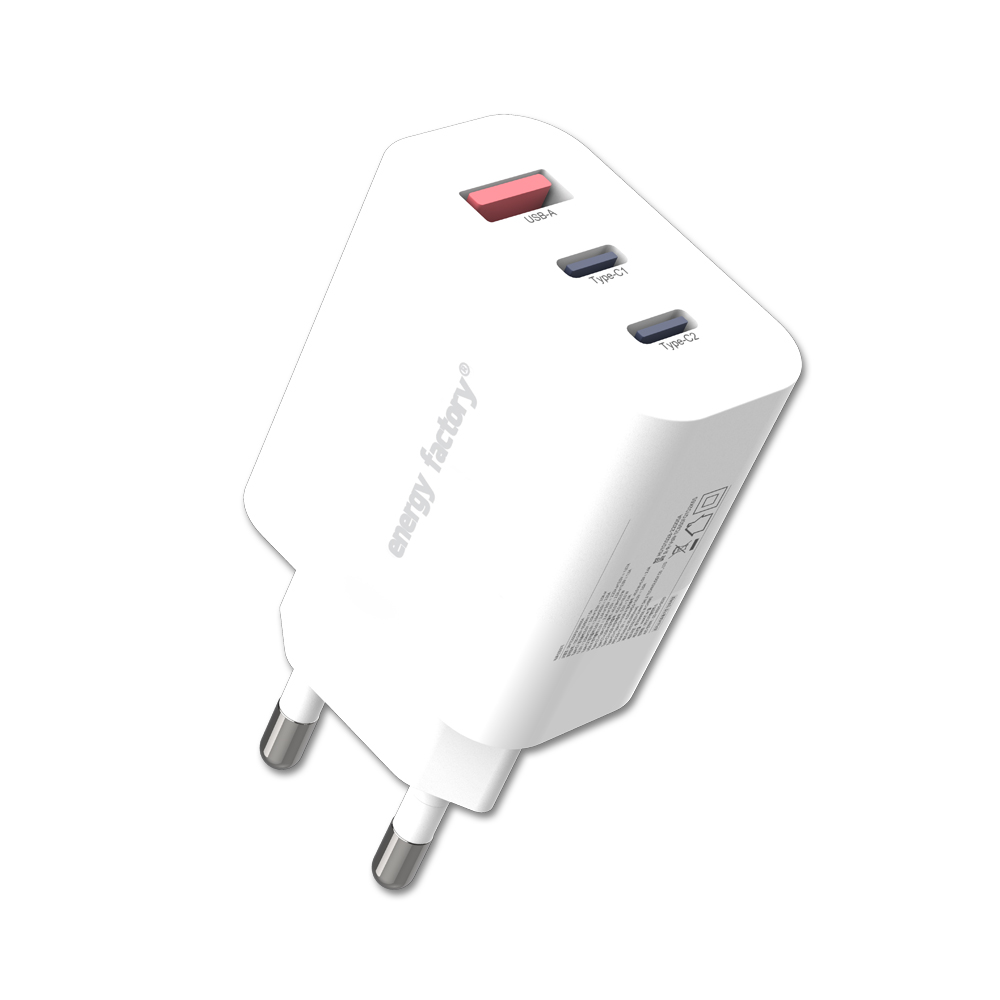 에너지팩토리 GaN PPS PD3.0 초고속 65W 미니 3포트 멀티충전기+HP Pro USB Type-C 케이블증정